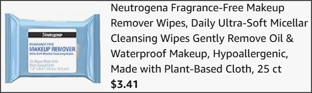 Neutrogena Makeup Remover Wipes at Checkout