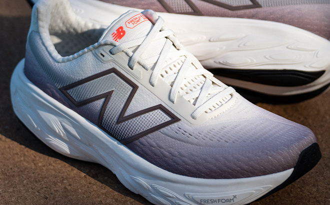 New Balance Fresh Foam X 1080v14 Shoes in Earth Shadow with Reflection and Urgent Red