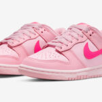 Nike Dunk Low Big Kids Shoes in Pink