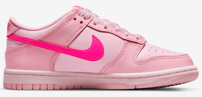 Nike Dunk Low Big Kids and Womens Shoes in Pink