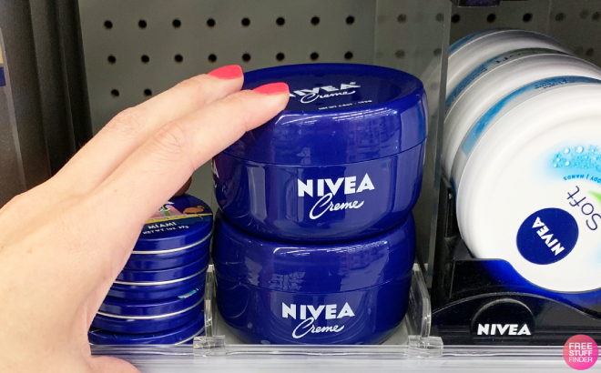 Nivea Body Cremes on Shelf