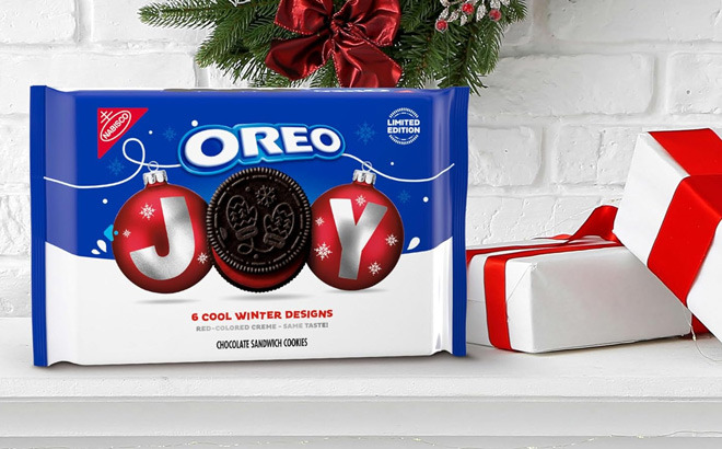 OREO Joy Red Colored Creme Chocolate Sandwich Cookies OREO Joy Red Colored Creme Chocolate Sandwich Cookies