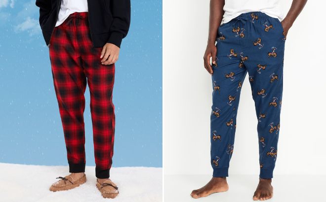 Old Navy Mens Flannel Pajama Joggers