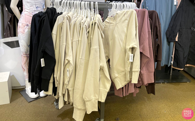 Old Navy Womens Fleece Hoodies on a Rack
