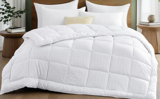 Peace Nest All Season White Down Alternative Duvet Comforter Peace Nest All Season White Down Alternative Duvet Comforter