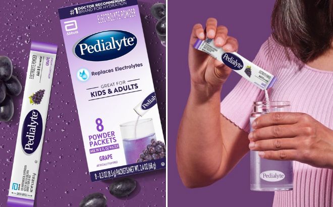 Pedialyte Electrolyte Powder 8 Pack
