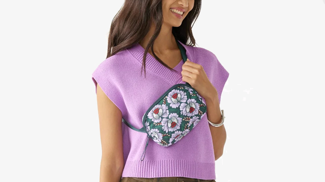 Person Wearing Vera Bradley Belt Bag Person Wearing Vera Bradley Belt Bag