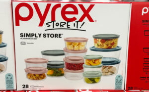 Pyrex 28 Piece Glass Food Storage Set Patel Colors