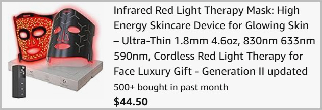 Red Light Therapy Mask at Checkout Red Light Therapy Mask at Checkout