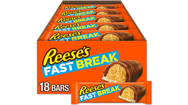 Reeses Fast Break Candy Bars 18 Pack