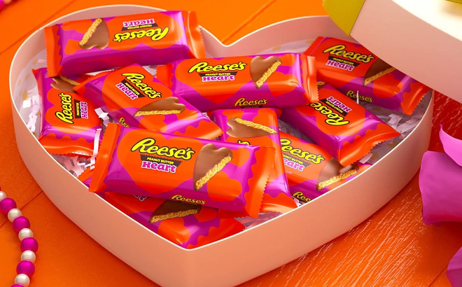 Reeses Milk Chocolate Peanut Butter Hearts 6 Count