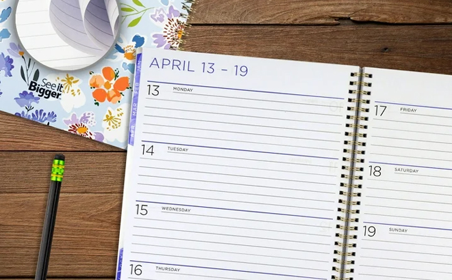 See it Bigger Monthly Weekly Planner