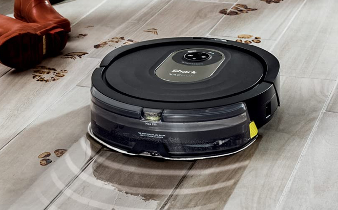 Shark AI Robot Vacuum Mop Cleaning Hard Wood Floors