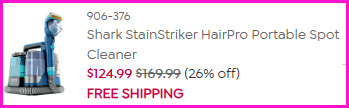Shark StainStriker HairPro Portable Spot Cleaner Checkout Cleaner Shark StainStriker HairPro Portable Spot Cleaner Checkout Cleaner