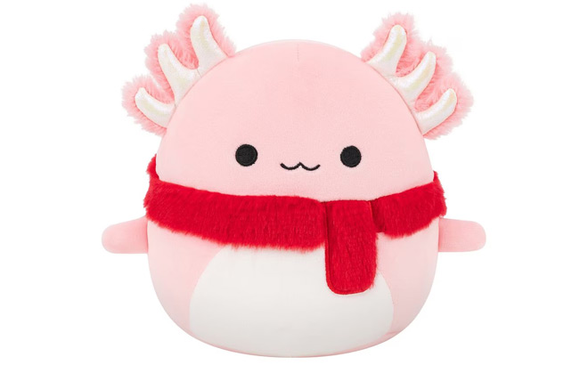 Squishmallows 5 Inch Archie Pink Axolotl with Scarf Squishmallows 5 Inch Archie Pink Axolotl with Scarf