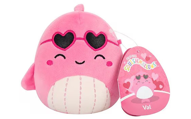 Squishmallows 5 Inch Val Pink Whale Squishmallows 5 Inch Val Pink Whale