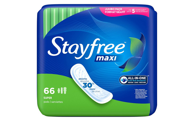 Stayfree Maxi 66 Count Pads