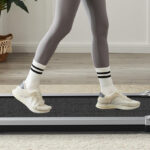 Sweetcrispy Compact Treadmill on the Floor