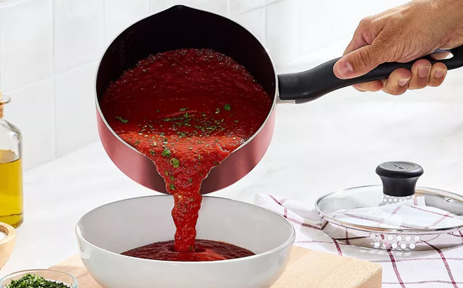 T Fal Simply Cook 1 5qt Nonstick Sauce Pan with Lid T Fal Simply Cook 1 5qt Nonstick Sauce Pan with Lid