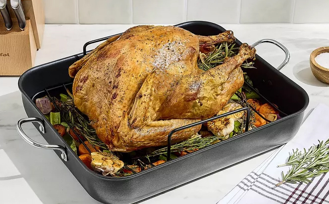 T-Fal Simply Cook 13"x16" Nonstick Roaster T-Fal Simply Cook 13"x16" Nonstick Roaster