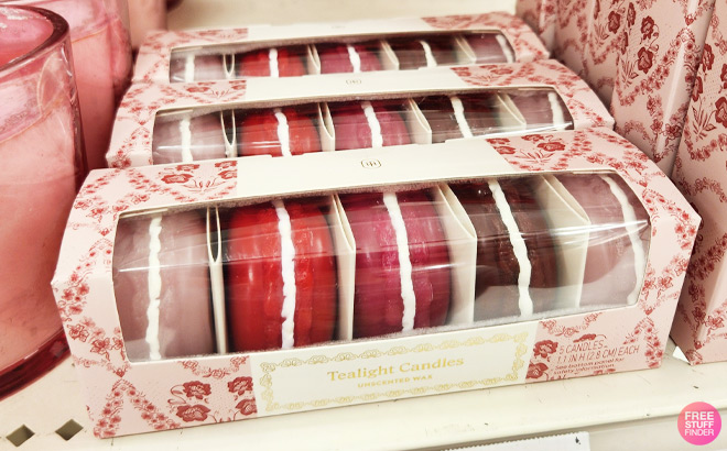 Threshold 5 Piece Macaron Figural Tealight Candle Sets on a Shelf at Target Threshold 5 Piece Macaron Figural Tealight Candle Sets on a Shelf at Target