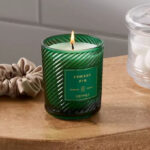 Threshold Swirled Glass Jar Candle in Forest Fir Scent