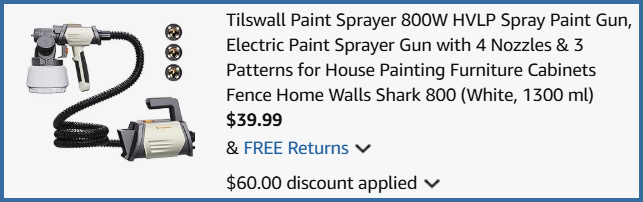 Tilswall Paint Sprayer Summary