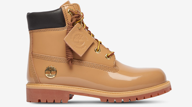 Timberland Boys Premium 6 Waterproof Patent Leather Boots