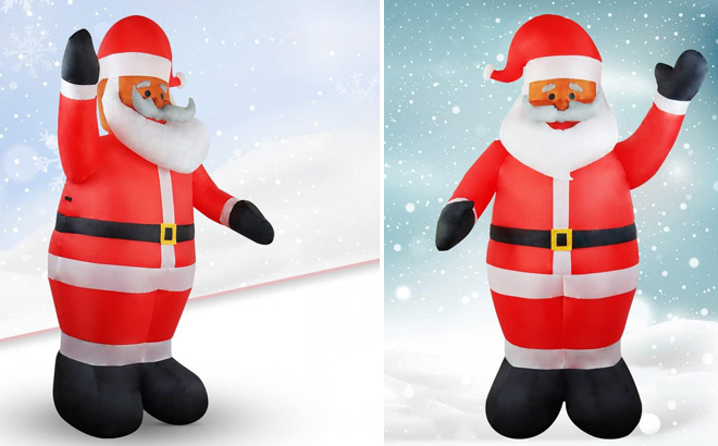 Top Treasures 6 Foot Christmas Inflatable Santa Claus Top Treasures 6 Foot Christmas Inflatable Santa Claus