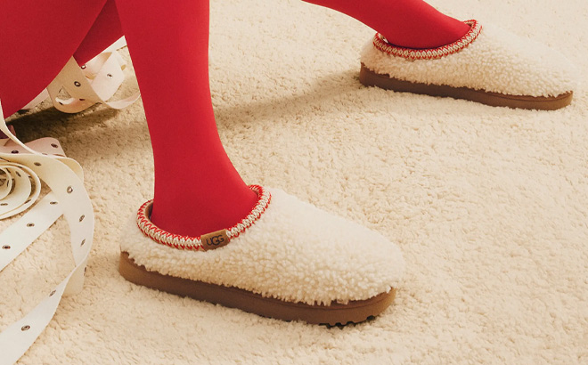 UGG Tasman Maxi Curly Genuine Shearling Slippers