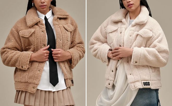 UGG Womens Frankie Sherpa Trucker Jacket