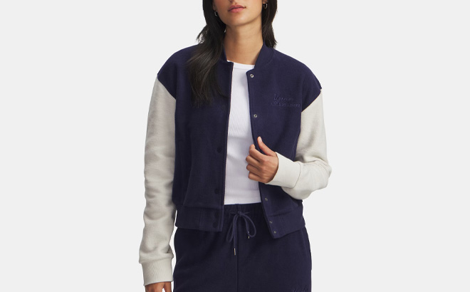 Under Armour Icon Terry Varsity Womens Jacket
