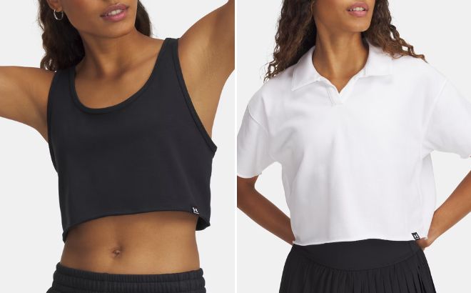 Under Armour Icon Terry Womens Crop Tank and Womens Polo