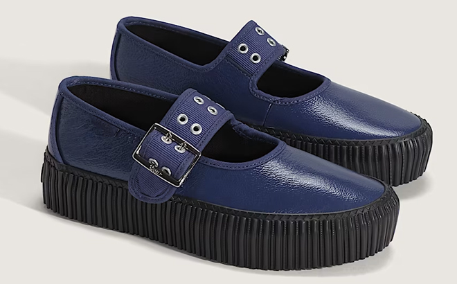 VANS Mary Jane Creeper Shoes in Deep Twilight Blue VANS Mary Jane Creeper Shoes in Deep Twilight Blue