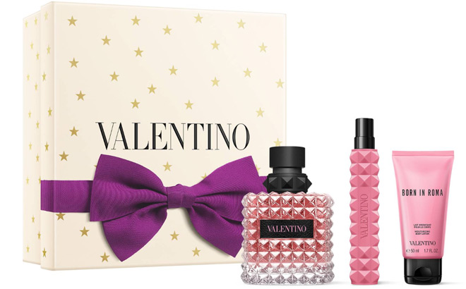 Valentino Born In Roma Donna 3 Piece Perfume Gift Set