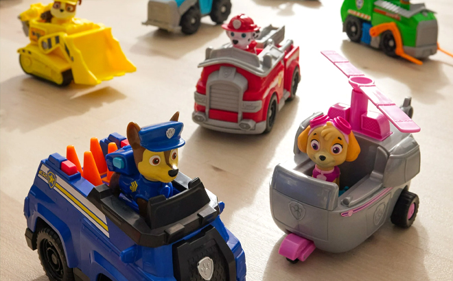Various Paw Patrol Toys