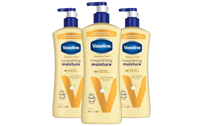 Vaseline Nourishing Moisture Body Lotion 3 Pack Vaseline Nourishing Moisture Body Lotion 3 Pack