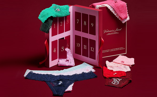Victorias Secret 12 Days of Holiday Lacie Thong Panties Advent Calendar