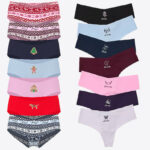 Victorias Secret PINK 7 Pack No Show Cheeky Panties and 7 Pack No Show Thong Panties