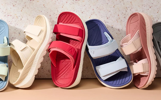 Vionic Renewal Adjustable Recovery Slide Sandals