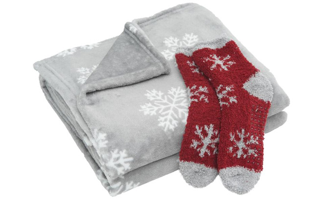 Warm Cozy 100 Polyester Throw Sock Set