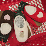 Wild Fable Womens Heart Valentines Day Faux Shearling Slide Slippers in a Cart