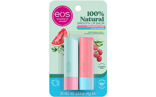 eos 100 Natural Lip Balm Stick 2 Pack eos 100 Natural Lip Balm Stick 2 Pack