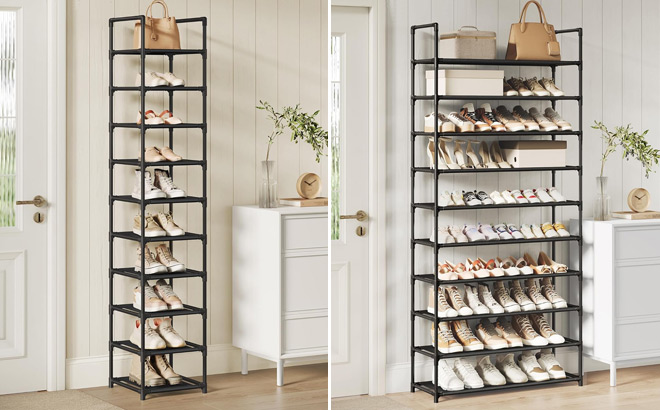 10 Tier Shoe Racks