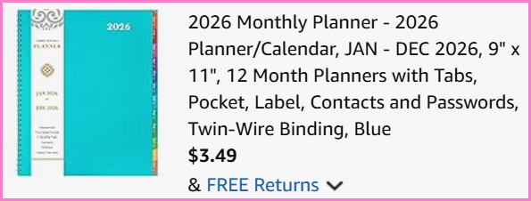 2026 Monthly Planner at Checkout 2026 Monthly Planner at Checkout