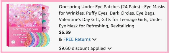 24 Pairs Eye Masks Gel Pads Checkout Page