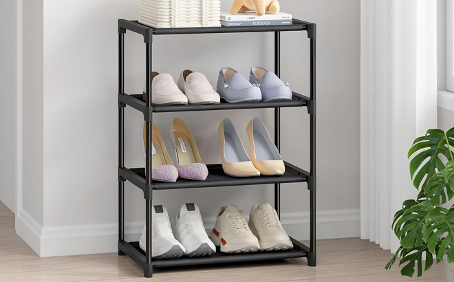 4 Tier Small Shoe Rack