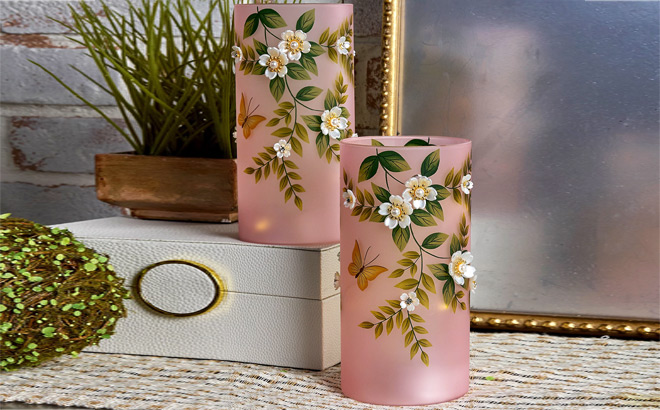 8 Inch Illuminated Hurricanes 2 Piece Set