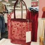 A New Day Valentines Day Heart Embroidered Mesh Tote Handbag