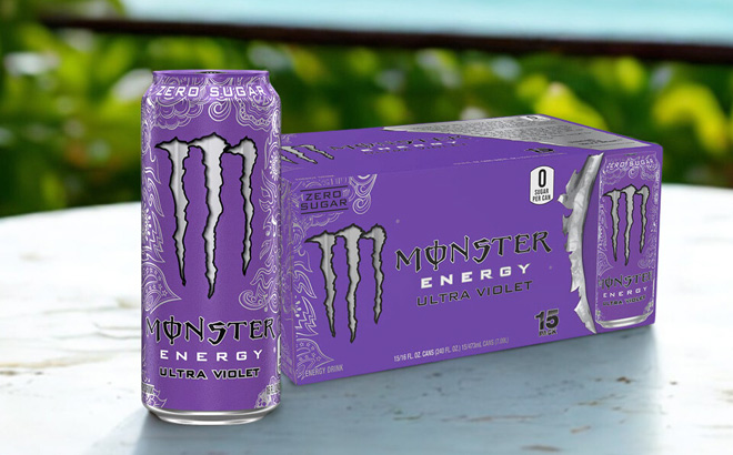 A Pack of Monster Ultra Violet Sugar Free Energy Drink A Pack of Monster Ultra Violet Sugar Free Energy Drink